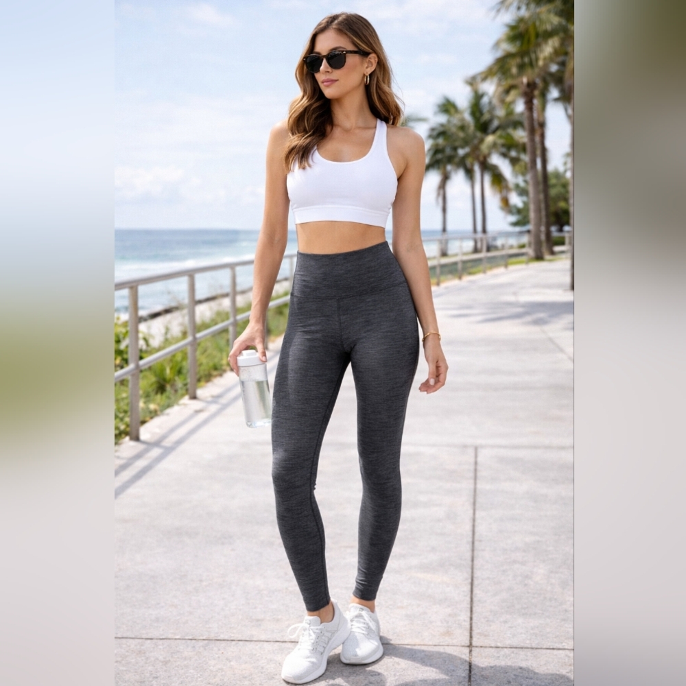 187-lululemon‎ Gray High-Waisted Leggings